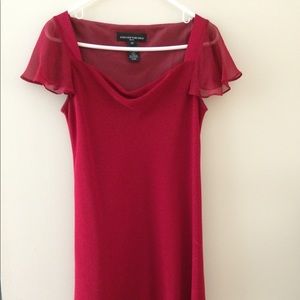Jones New York  Wine Red Cocktail Dress Size 10P